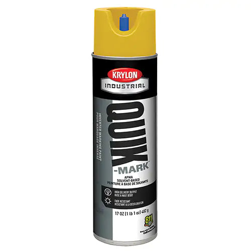 Peinture de marquage quik mark jaune sécurité 17 oz net