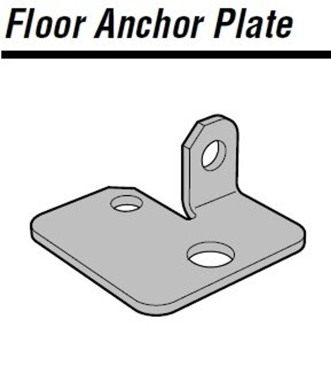 Spider Shelving Floor Anchor Plate, SH45