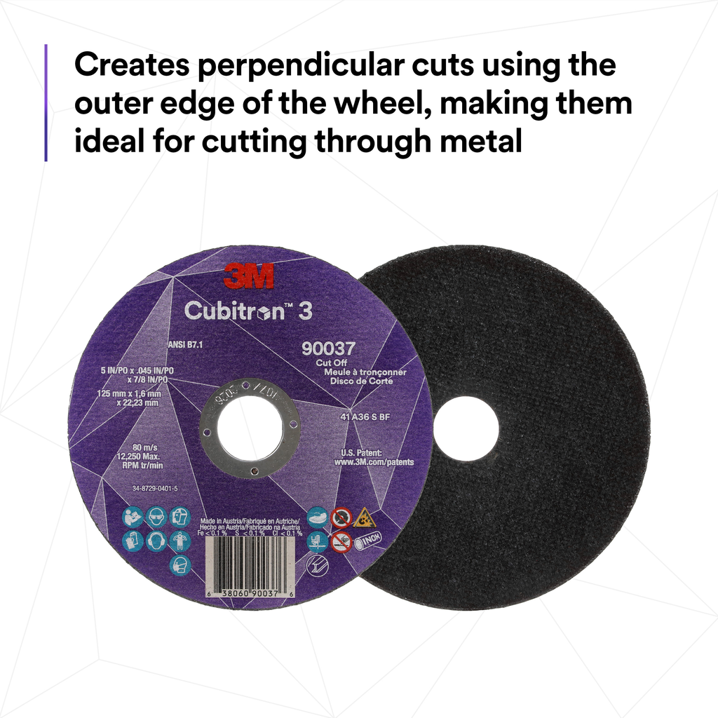 3M Cubitron 3 Cut-Off Wheel 5in T27 36+