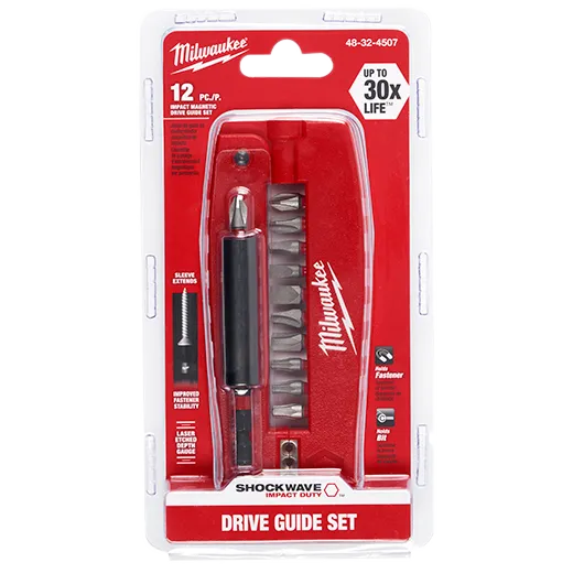 12 Pc. SHOCKWAVE Impact Duty Magnetic Drive Guides Set