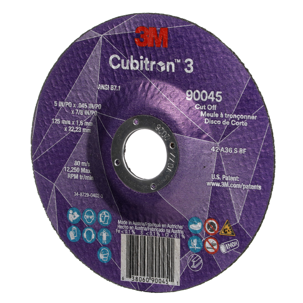 3M Cubitron 3 Cut-Off Wheel 5in T27 36+