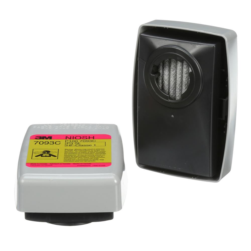 Cartouche contre le fluorure d’hydrogène avec filtre P100 3MMC, 7093C, pair/pk