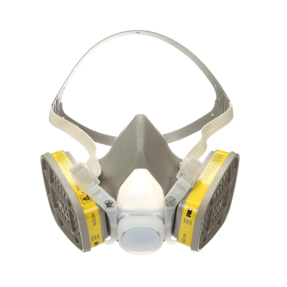 Ensemble de respirateur contre les vapeurs organiques et les gaz acides 3M™, 5203, moyen