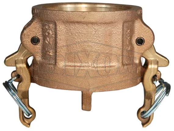 Boss-Lock Cam & Groove Type H Dust Cap, Brass, 1-1/2"