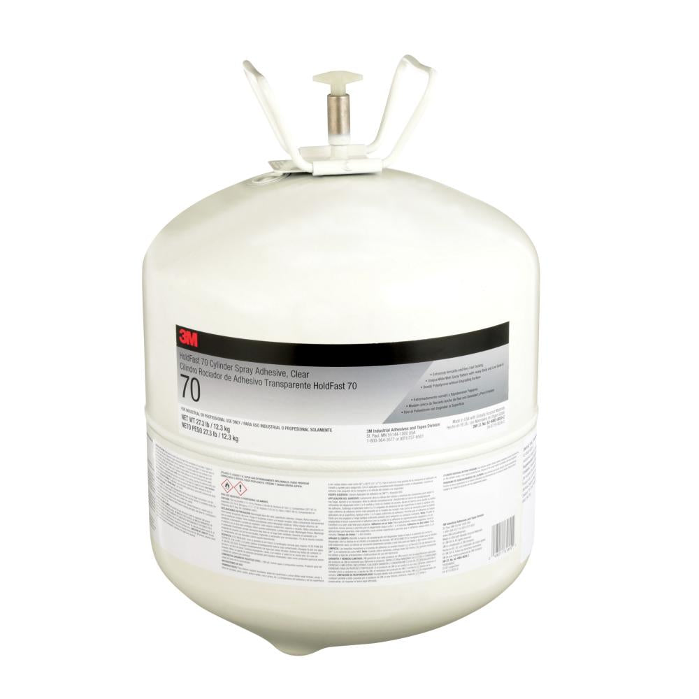 3M™ HoldFast Spray Adhesive, 70, large cylinder, 27.3 lbs (12.4 kg)