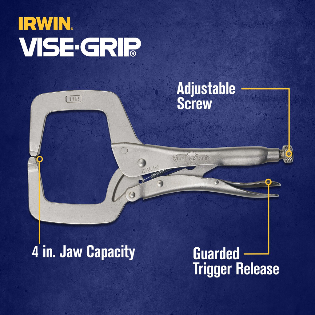 IRWIN The Original Locking C-Clamps with Regular Tips