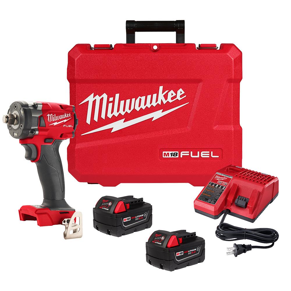 M18™ FUEL 18 Volt Lithium-Ion Brushless Cordless 1/2 in. Compact Impact Wrench w/ Friction Ring Kit