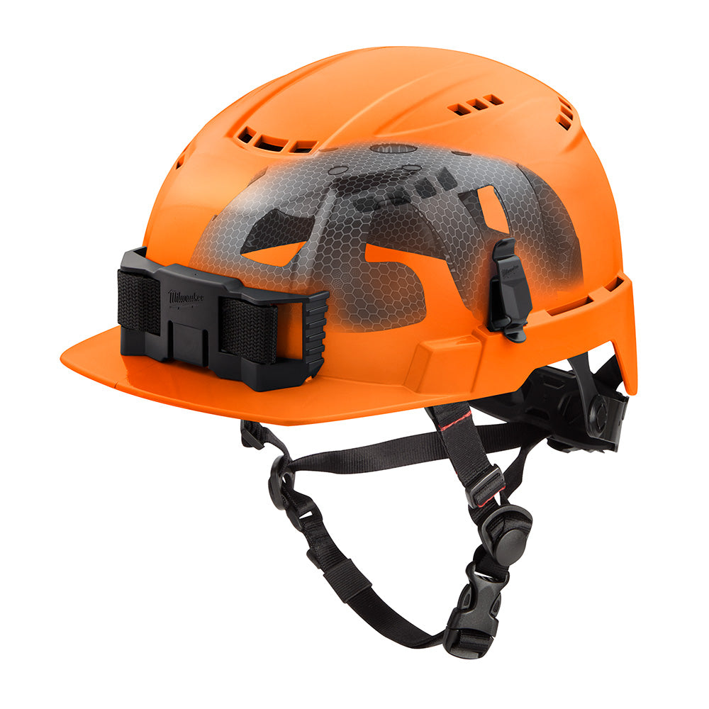Bolt™ Orange Front Brim Vented Safety Helmet With Impact Armor™ Liner Usa - Type 2, Class c
