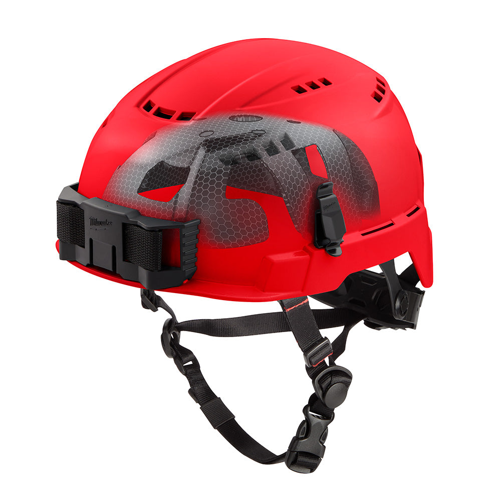 Bolt™ Red Vented Safety Helmet With Impact Armor™ Liner Usa - Type 2, Class c