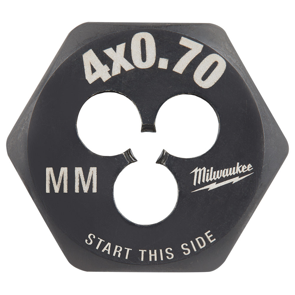 M4-0.70 mm 1-inch Hex Threading Die