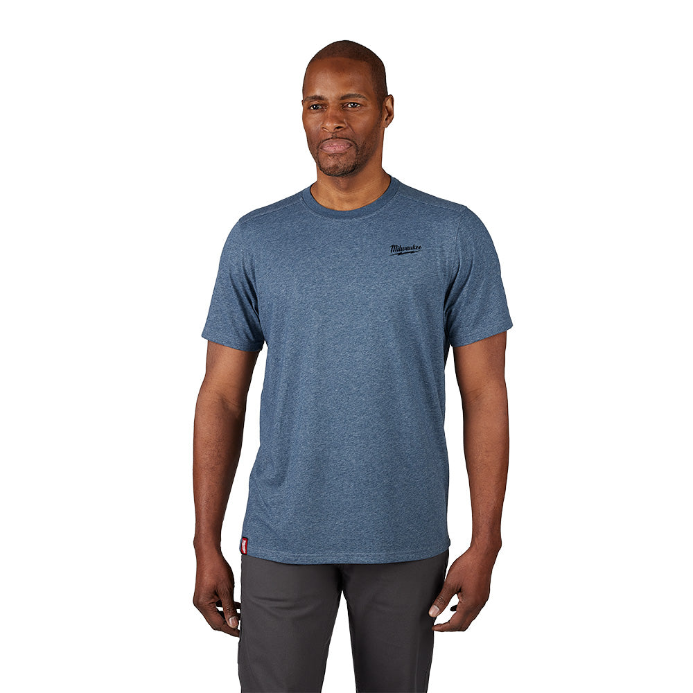 Freeflex™ Hybrid Work Tee - Short Sleeve - Blue 3X