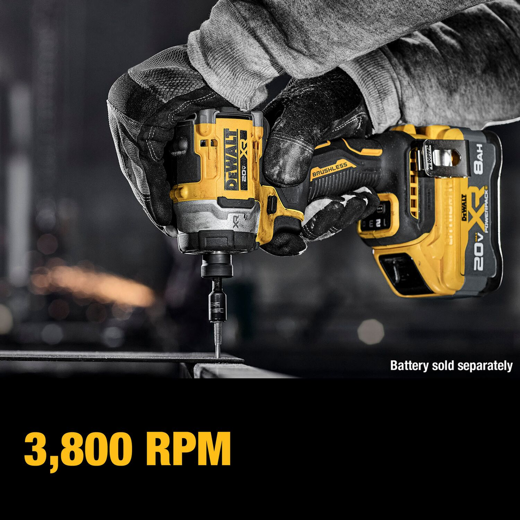 DEWALT 20V MAX* XR 3-Speed 1/4" High Torque Impact Driver (Tool Only)