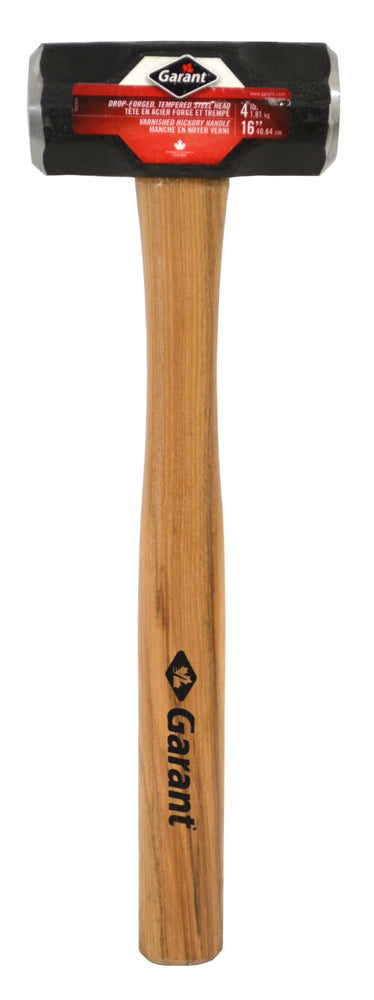 Sledge hammer, 4 lbs, 16" hickory hdle