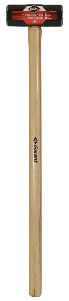 Sledge hammer, 10 lbs, 36" hickory hdle
