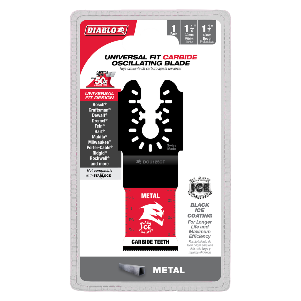 1-1/4 in. Universal Fit Carbide Oscillating Blade for Metal