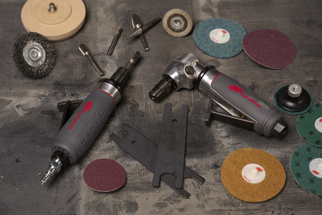 Angle Air Die Grinder 20,000 RPM 0.4 HP 1/4" Collet Rear Exhaust