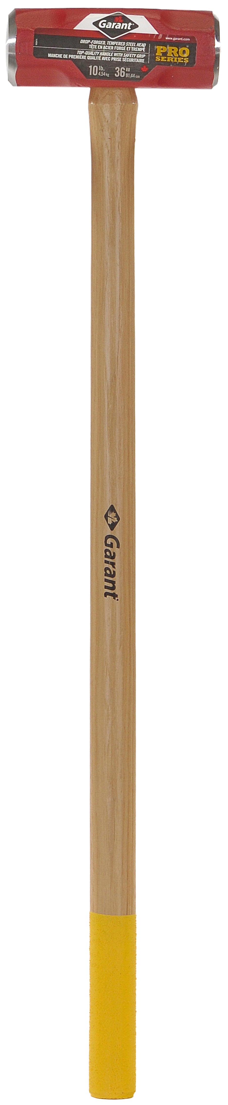 Sledge hammer, d. face, 10 lbs, 36" hickory safety grip hdle