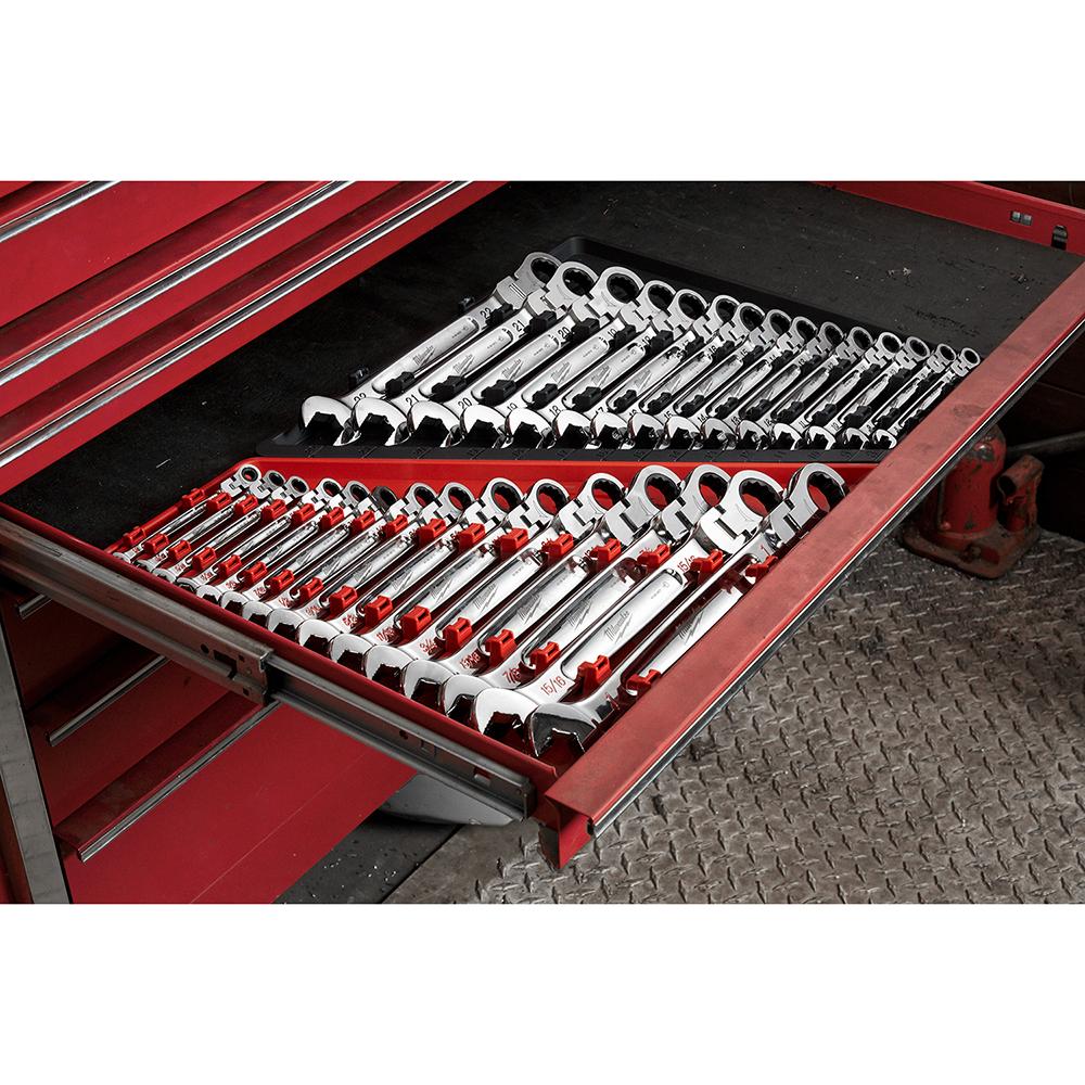 Flex head wrench set