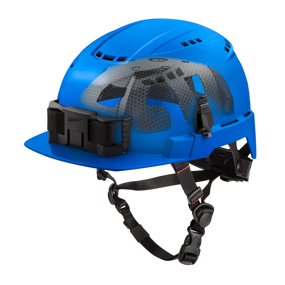 Bolt™ Blue Front Brim Vented Safety Helmet With Impact Armor™ Liner Usa - Type 2, Class c