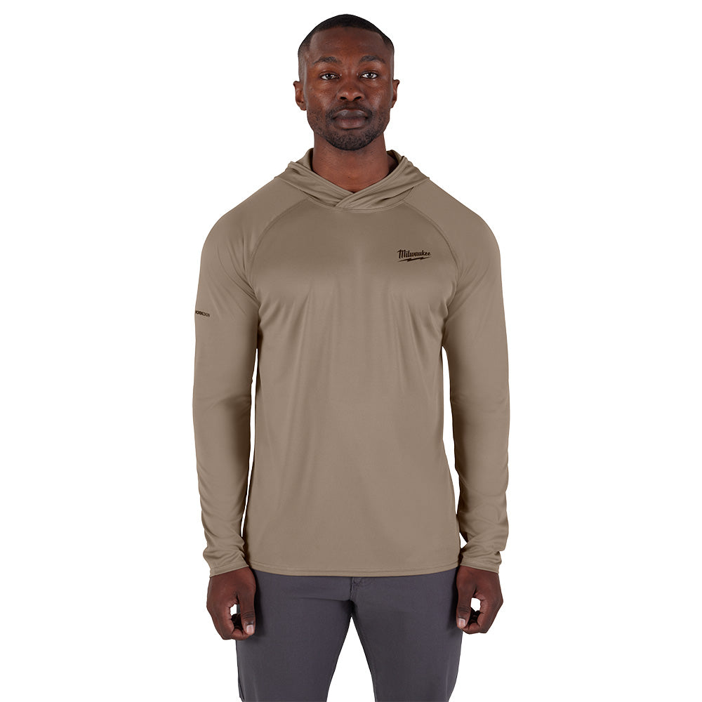 Workskin™ Hooded Sun Shirt - Sandstone S