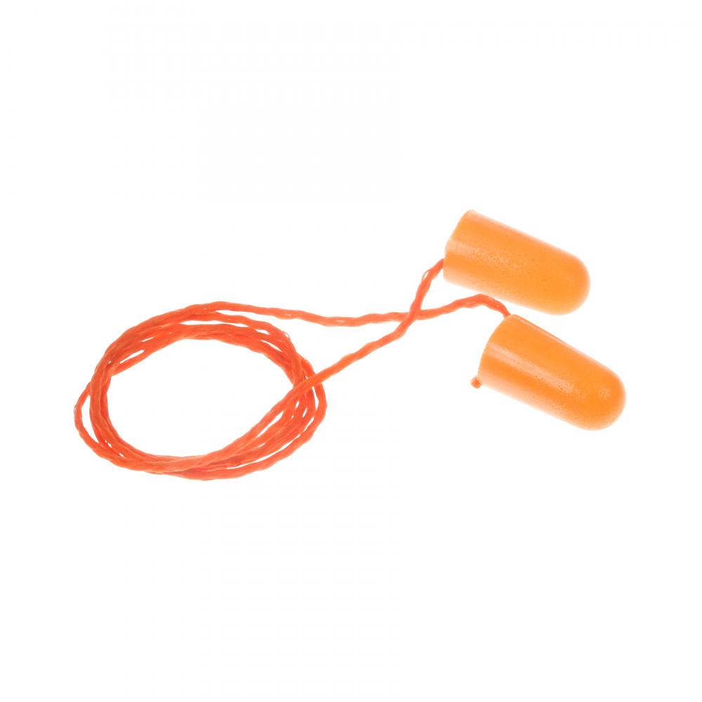 Bouchons d’oreilles en mousse 3MMC, 1110, orange, avec cordon, 100/bte