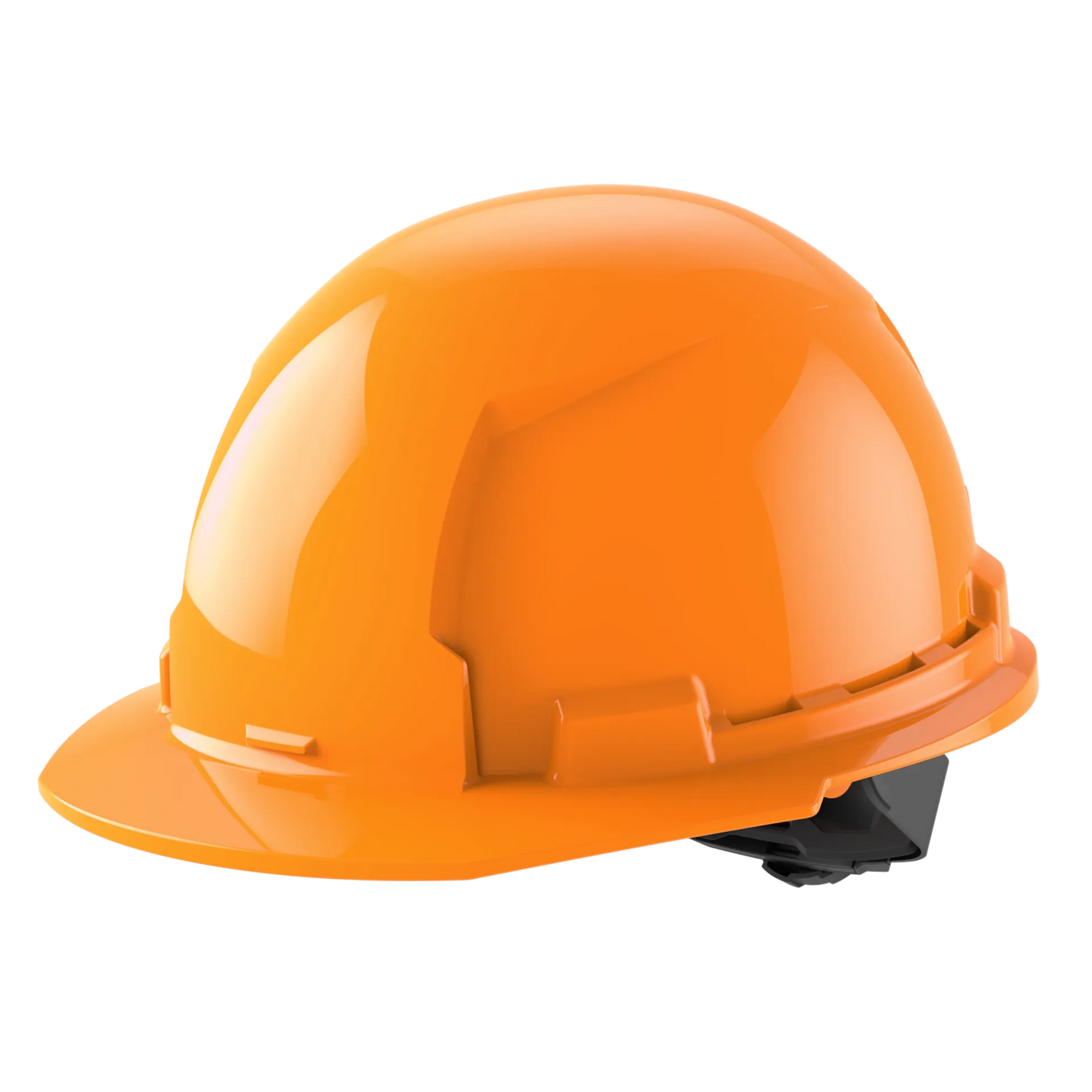 Bolt™ Front Brim Hard Hat White/4pt Ratcheting Suspension - Type 1, Class e, Orange