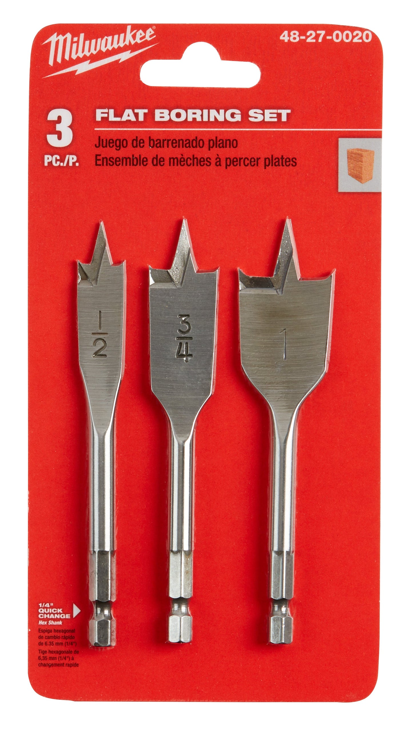 3 -piece Stubby Flat Boring Set