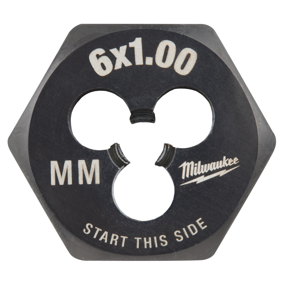 M6-1.00 mm 1-inch Hex Threading Die