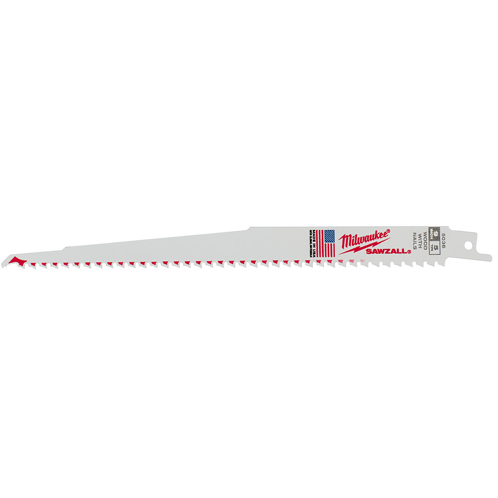 Sawzall® Blade 9" 5 Tpi 100/pk
