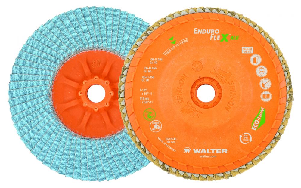 Enduro-flex alu, gr60, 5 po. x 5/8-11 po.