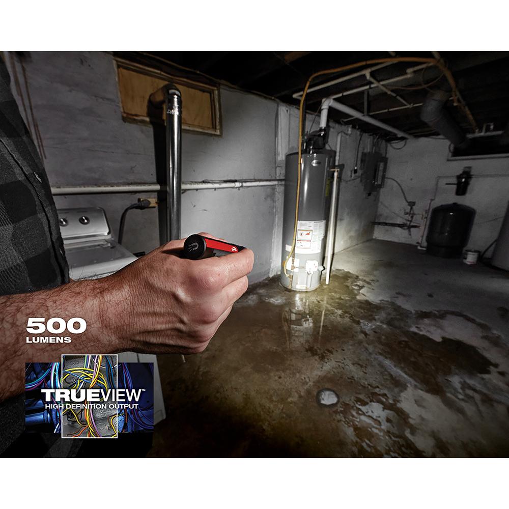 Lampe de poche rechargeable de 500 L avec aimant