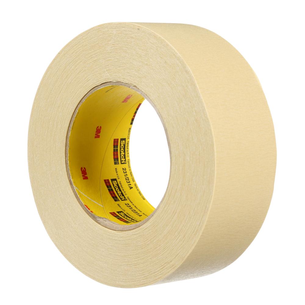 Ruban de masquage de peinture Scotch®, 231, beige, 48 mm x 55 m (1,89 po x 60 vg), 24 rouleaux par boîte