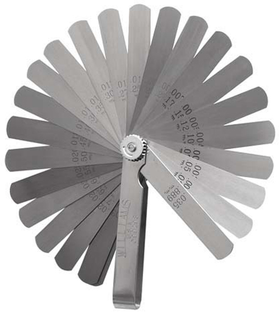 25 Piece SAE and Metric Master Feeler Gauge Set