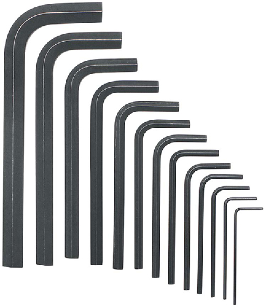 Jeu de 13 clés hexagonales SAE dans une pochette