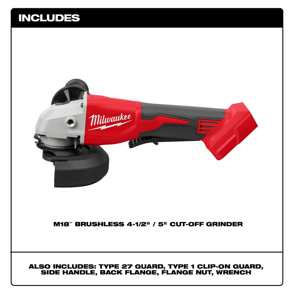 M18™ Brushless 4-1/2" / 5" Cut-Off Grinder Paddle Switch
