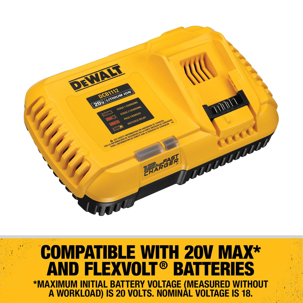 DEWALT Battery Charger, 20V* FLEXVOLT Fast Charger