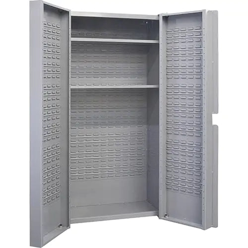 Armoire combinée à portes profondes, 38 po l. x 24 po p. x 72 po h., gris