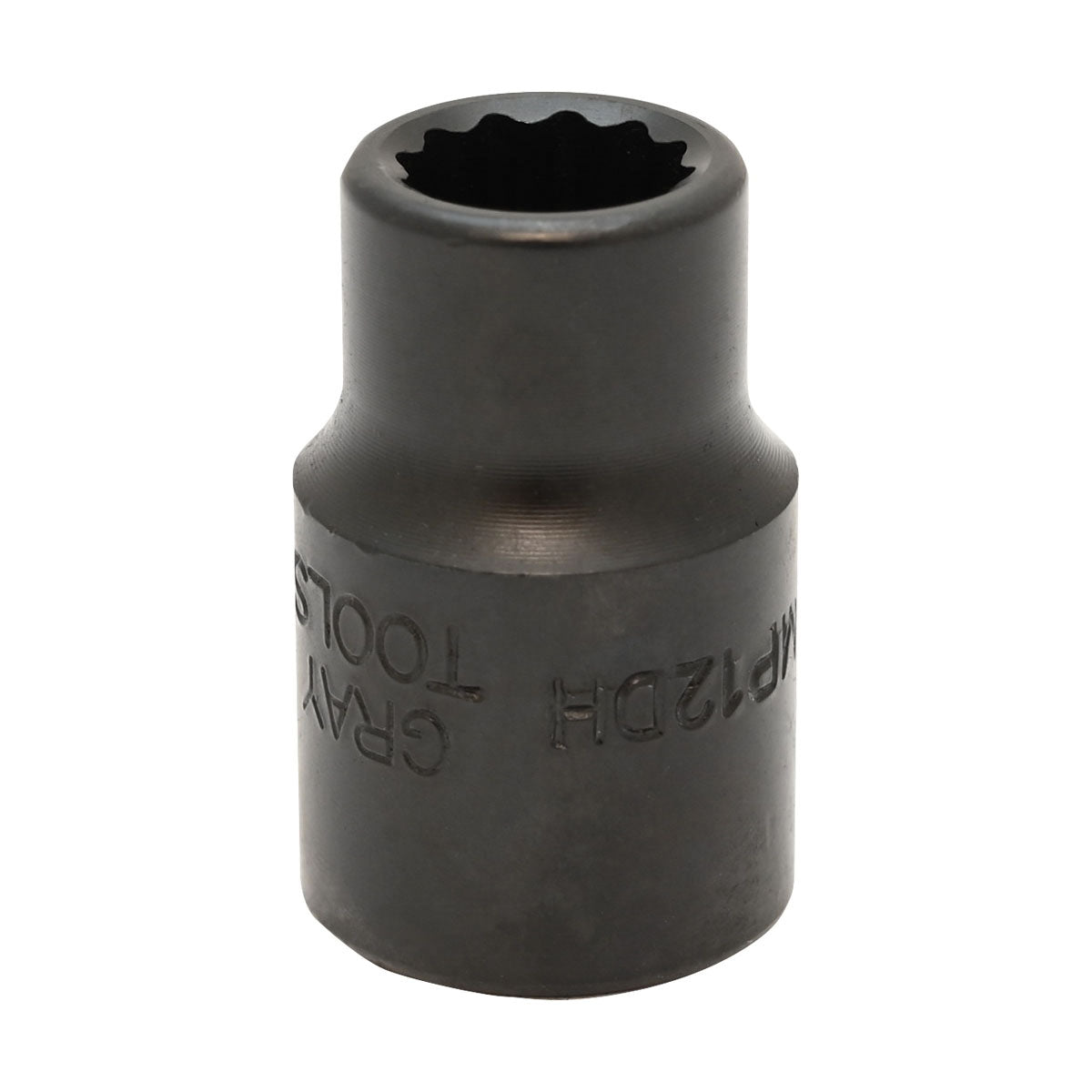 Gray Tools 18mm X 1/2" Drive, 12 Point Standard Length, Impact Socket