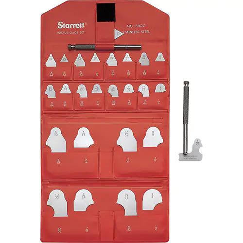 Jauge de rayon en acier, plage de mesure de 6,5 mm