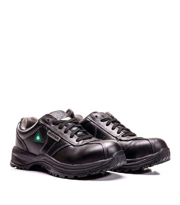 Inspades, chaussures de travail pour homme, homologuées CSA, antidérapantes et résistantes à l'huile, embout en acier, noires, pointure 8