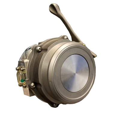 Adaptateur API avec poignée en aluminium et hublot.