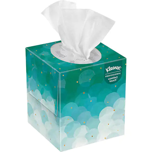 Mouchoirs professionnels Kleenex® (21270), 2 épaisseurs, blancs, boîtes cubiques verticales pour mouchoirs pour entreprises (90 mouchoirs/boîte, 36 boîtes/caisse, 3 240 mouchoirs/caisse)