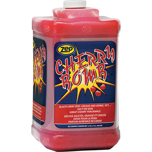 Nettoyant pour les mains puissant Cherry Bomb, pierre ponce, 3,78 L, bouteille, cerise