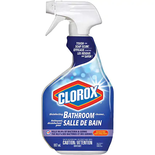 Clorox Disinfecting Bathroom Cleaner, 887ML (Case of 9)