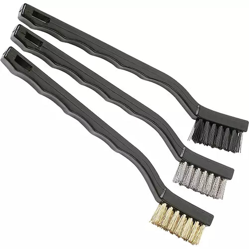 Ensemble de mini-brosses, 3 pièces '“ Nylon, laiton et acier