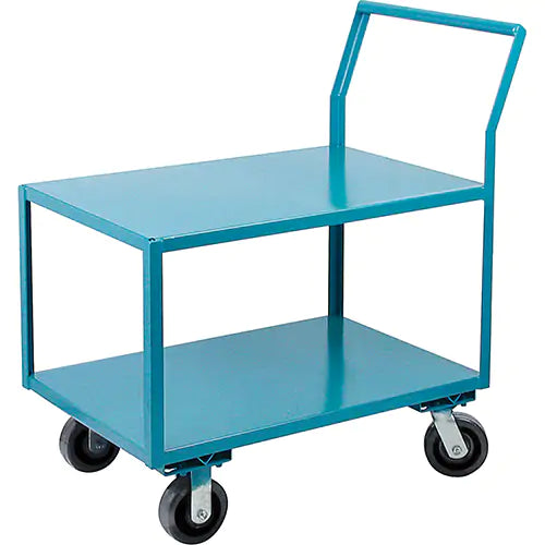 Heavy-Duty Low Profile Shop Carts, 2 Tiers, 24" W x 36" D x 41" H, 2400 lbs. Cap.