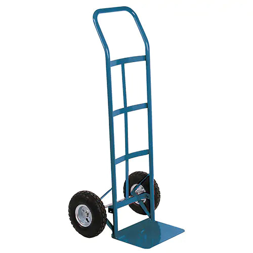 All-Welded Hand Truck, Continuous Handle, Pneumatic Wheels, Steel, 48" Height, 600 lbs. Capacity