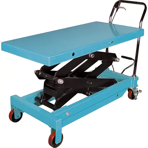 Table élévatrice à ciseaux hydraulique robuste, 48 po L x 24 po l, acier, capacité de 1 545 lb