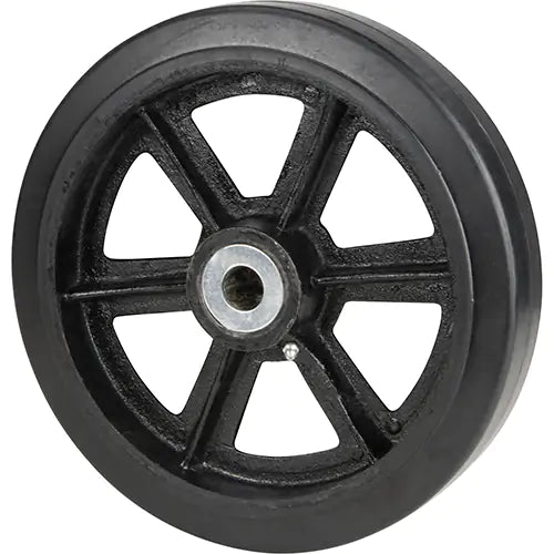 Roulette moulée en caoutchouc 10'' avec moyeu 3/4"