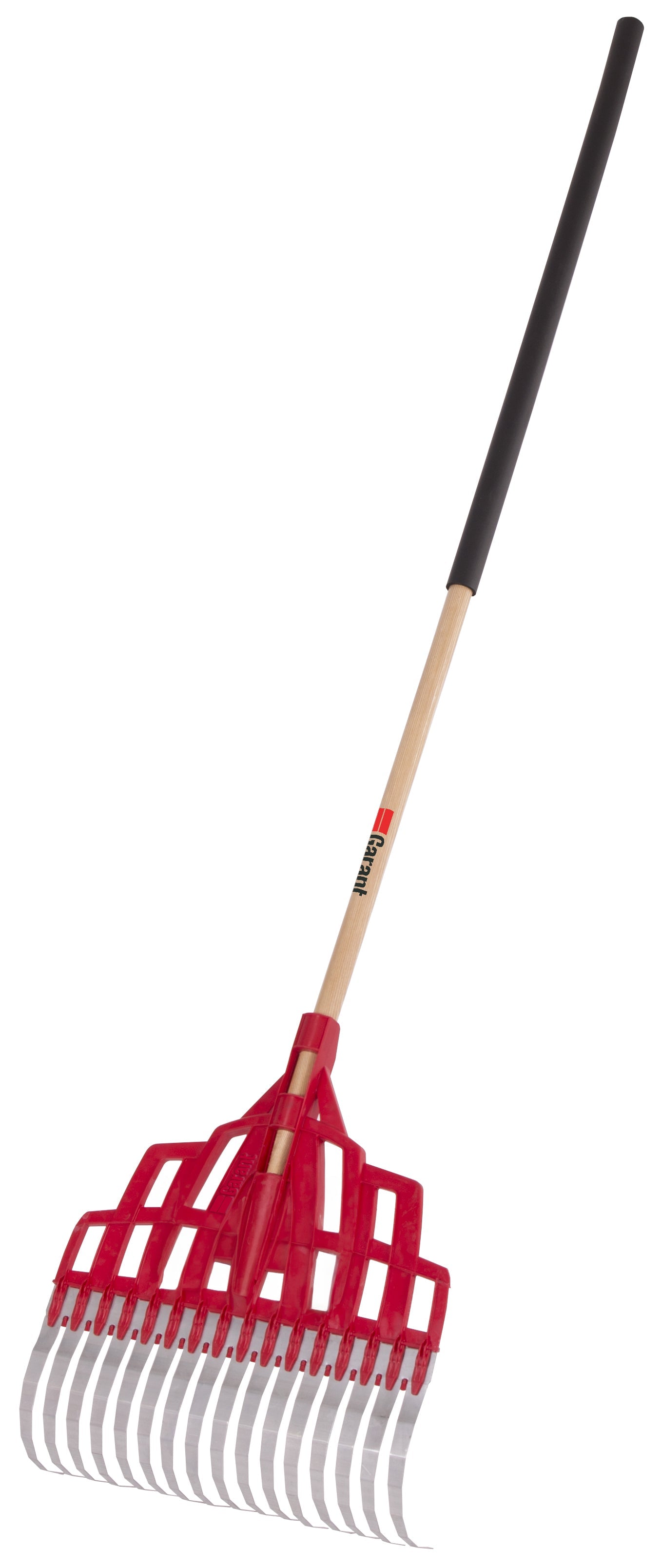Lawn rake,16 tines, polypro/steel, comfort grip, Garant